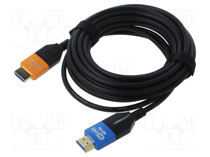 GEMBIRD CC-HDMI8K-AOC-30M Cable AOC HDMI de 30m, 8K UHD, 2.1, Negro, Azul, Naranja
