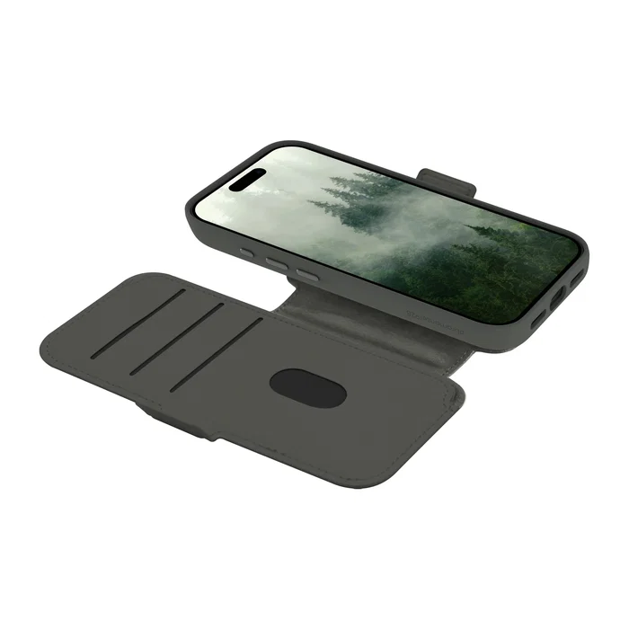 Dbramante1928 Lynge MS ICON Folio Verde Compatible con MagSafe Resistente a Rayones para Apple iPhone 17 Pro