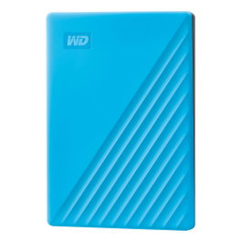 Western Digital WD My Passport 4TB - Disco duro externo portátil USB 3.2 Gen 1 Azul, 256-bit AES, Plug and Play