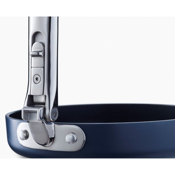 Joseph Joseph Space Fold Sartén de 20 cm Azul con Mango Plegable y Revestimiento Cerámico