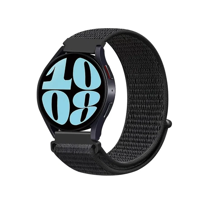 Celly Correa para Smartwatch Universal de Silicona con Velcro - Ancho 20 mm, Color Negro - Modelo WBANDUNISTR20BK
