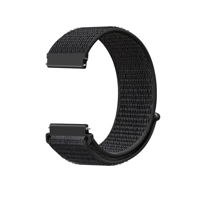 Celly Correa para Smartwatch Universal de Silicona con Velcro - Ancho 20 mm, Color Negro - Modelo WBANDUNISTR20BK