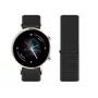 Celly Correa para Smartwatch Universal de Silicona con Velcro - Ancho 20 mm, Color Negro - Modelo WBANDUNISTR20BK