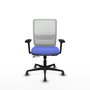 PIQUERAS Y CRESPO Silla de oficina Haches Azul claro y Blanco