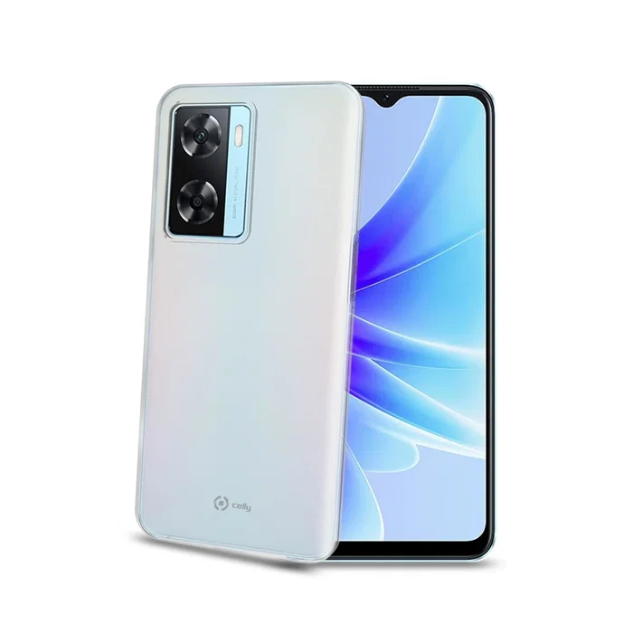 Celly Gelskin Funda Compatible para OPPO A57s, A57 4G, A77 5G (6.56") - Transparente - Funda de Silicona TPU Protectora