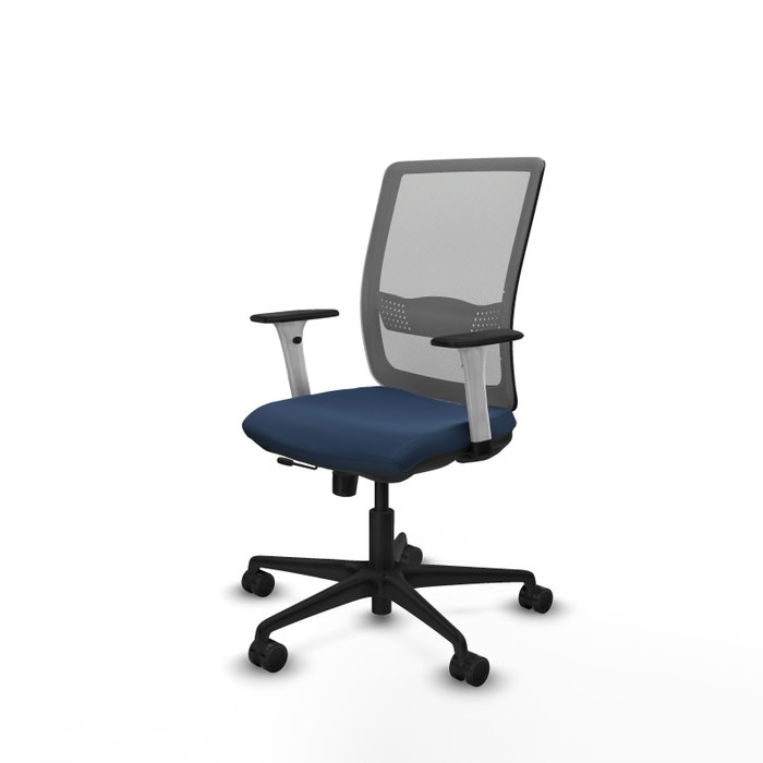 PIQUERAS Y CRESPO Silla de oficina Haches Azul marino y Gris PIQUERAS Y CRESPO Silla de oficina Haches Azul marino y Gris