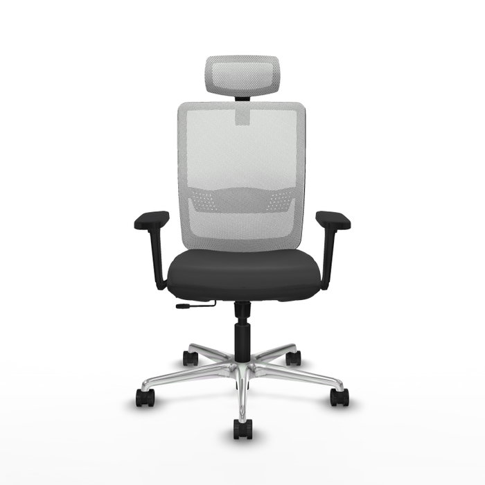 PIQUERAS Y CRESPO Silla de oficina Haches Gris oscuro y Blanco PIQUERAS Y CRESPO Silla de oficina Haches Gris oscuro y Blanco