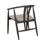 Ixia Silla de Salón Negro Tejido-Madera