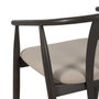 Ixia Silla de Salón Negro Tejido-Madera