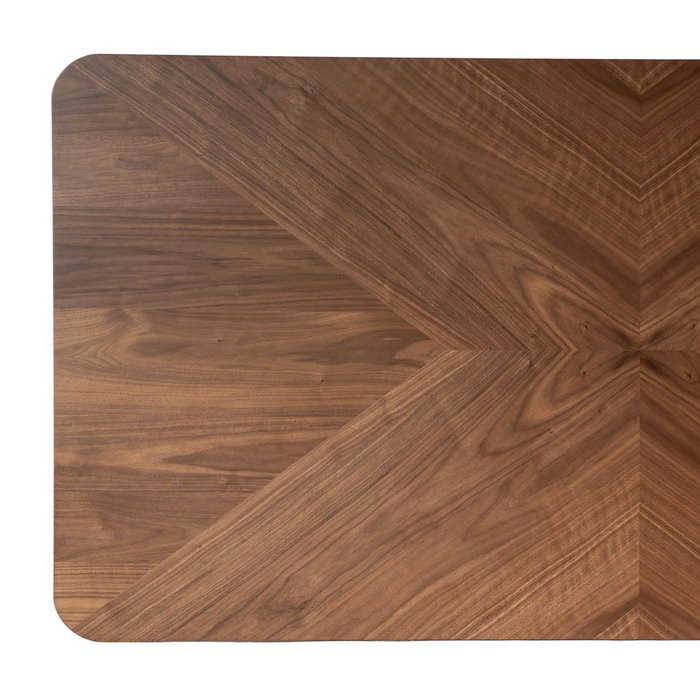 Mesa Comedor Marrón-Negro Dm-Metal 180 X 90 X 76 cm Mesa Comedor Marrón-Negro Dm-Metal 180 X 90 X 76 cm