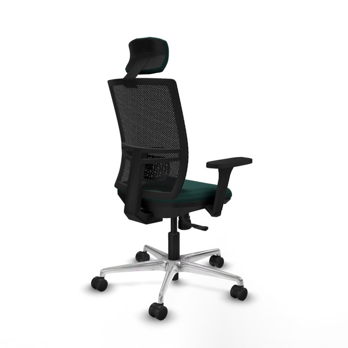 PIQUERAS Y CRESPO Silla de oficina Yunquera con mecanismo Sincro Verde botella y Negro PIQUERAS Y CRESPO Silla de oficina Yunquera con mecanismo Sincro Verde botella y Negro