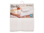 Berilo Toalla de Baño 90x50 cm, 400 g/m², 80% Algodón 20% Poliéster, Color Blanco, Lisa (Set de 24)