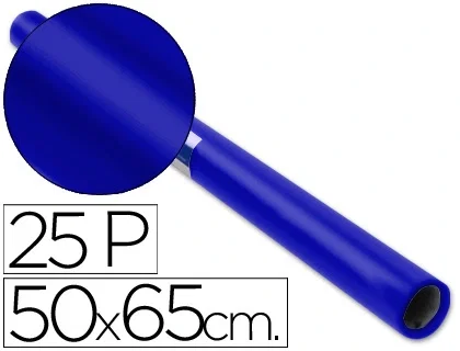 Sadipal Papel Charol Azul Fuerte Rollo de 25 Hojas 50x65 cm Sadipal Papel Charol Azul Fuerte Rollo de 25 Hojas 50x65 cm