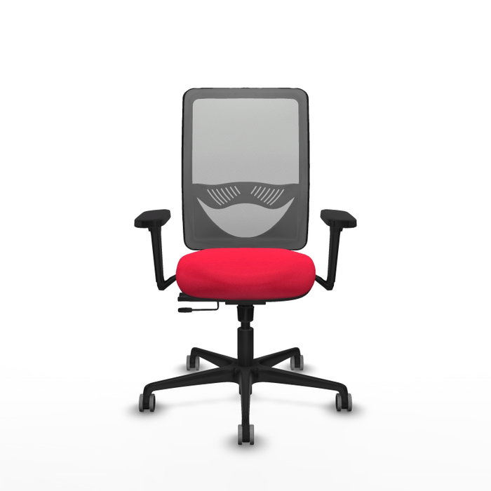PIQUERAS Y CRESPO Silla de oficina Zulema con mecanismo Sincro/Traslack, Rojo y Gris PIQUERAS Y CRESPO Silla de oficina Zulema con mecanismo Sincro/Traslack, Rojo y Gris