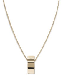 Rosefield Pulsera Wave Charm necklace Gold Dorado