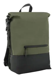 MOBILIS Mochila Rolltop Two-Tone Khaki/Black 25L para 14-16''