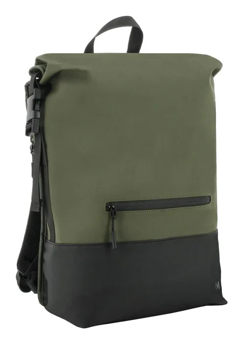 MOBILIS Mochila Rolltop Two-Tone Khaki/Black 25L para 14-16'' MOBILIS Mochila Rolltop Two-Tone Khaki/Black 25L para 14-16''