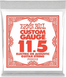 Ernie Ball Cuerda Eléctrica Slinky Plana - 011.5 para Guitarra - Incluye Aleaciones de Precisión y Element Shield para Protección