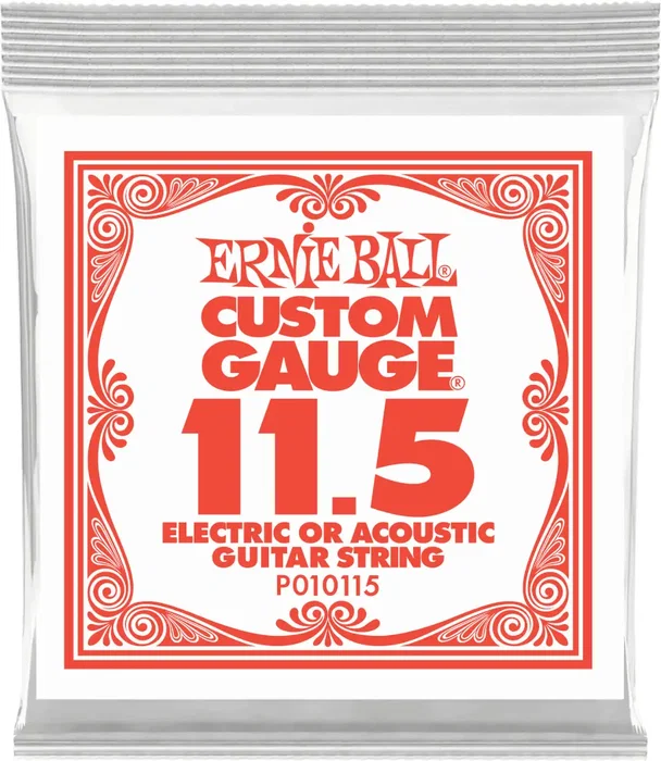 Ernie Ball Cuerda Eléctrica Slinky Plana - 011.5 para Guitarra - Incluye Aleaciones de Precisión y Element Shield para Protección
