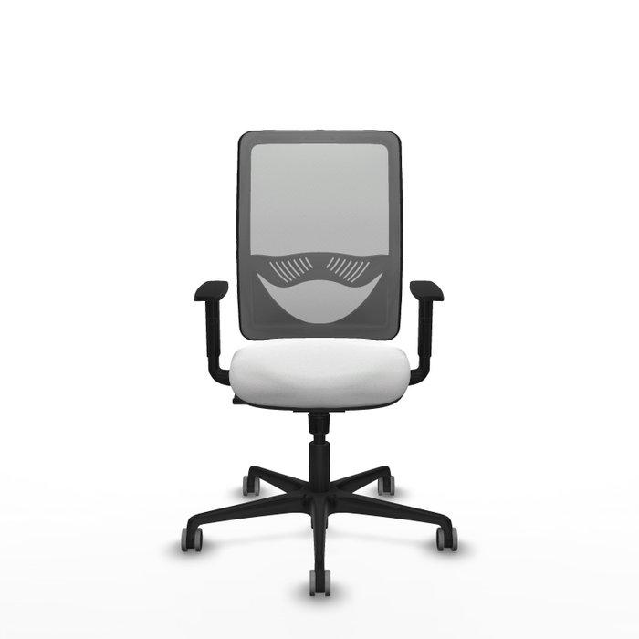 PIQUERAS Y CRESPO Silla de oficina Zulema con Mecanismo Sincro, Blanco y Gris PIQUERAS Y CRESPO Silla de oficina Zulema con Mecanismo Sincro, Blanco y Gris