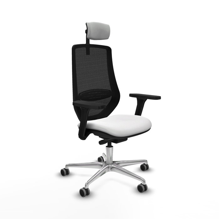 PIQUERAS Y CRESPO Silla de oficina Mardos con mecanismo Sincro/Traslack, Blanco y Negro PIQUERAS Y CRESPO Silla de oficina Mardos con mecanismo Sincro/Traslack, Blanco y Negro