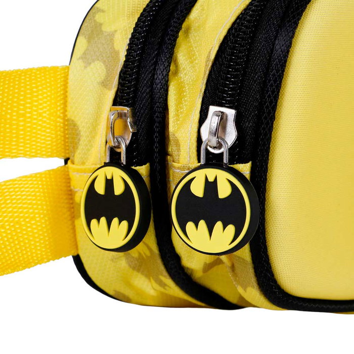 DC Comics Batman Estuche Portatodo 3D Doble Bobblehead Escolar Amarillo DC Comics Batman Estuche Portatodo 3D Doble Bobblehead Escolar Amarillo