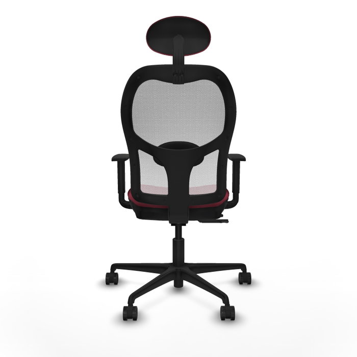 PIQUERAS Y CRESPO Silla de oficina Jorquera Sincro/Traslack Granate/Blanco PIQUERAS Y CRESPO Silla de oficina Jorquera Sincro/Traslack Granate/Blanco