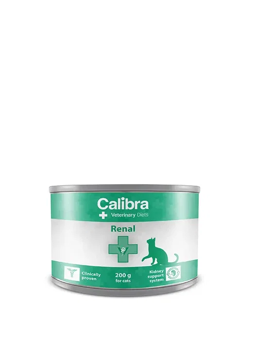 Calibra Vet Diet Cat Renal Alimento Húmedo para Gatos con Problemas Renales, Pack 6 Latas de 200gr