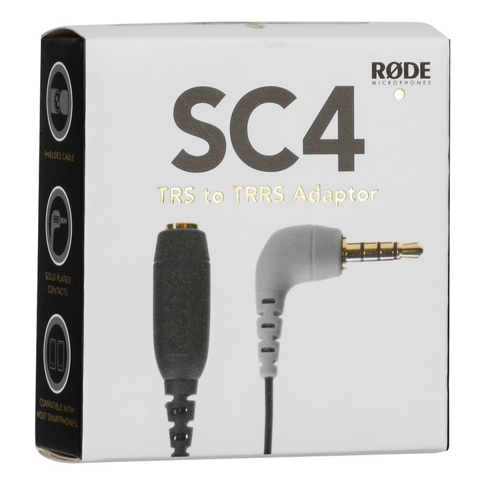 RODE SC4 Adaptador 3.5mm TRS a TRRS RODE SC4 Adaptador 3.5mm TRS a TRRS