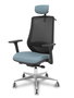 PIQUERAS Y CRESPO Silla de oficina Mardos con mecanismo Sincro/Traslack, brazos 3D y cabecero 2D, Gris y Negro