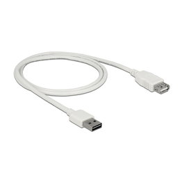 DeLOCK Cable de extensión EASY-USB 2.0 Tipo-A a Tipo-A 1 m Blanco