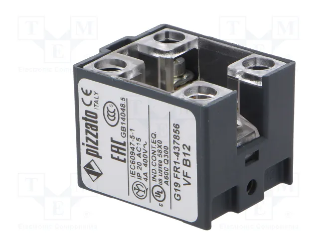 PIZZATO ELETTRICA Bloque de contacto NO x2 VF B12