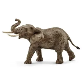 Schleich Figura de Elefante Africano Macho Vida Salvaje 14762, Juguete de Colección para Adultos y Mayores de 5 Años