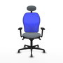 PIQUERAS Y CRESPO Silla de oficina Jorquera Gris y Azul