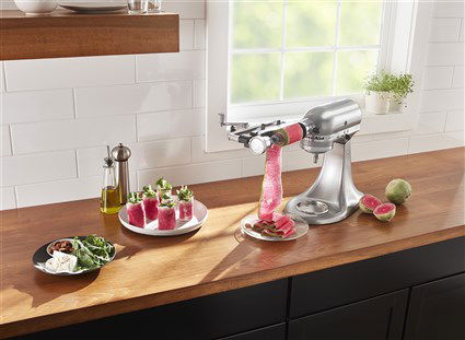 Kitchenaid 5KSMSCA Cortador de Verduras en Láminas Accesorio para Robots de Cocina con 2 Cuchillas de Acero Inoxidable