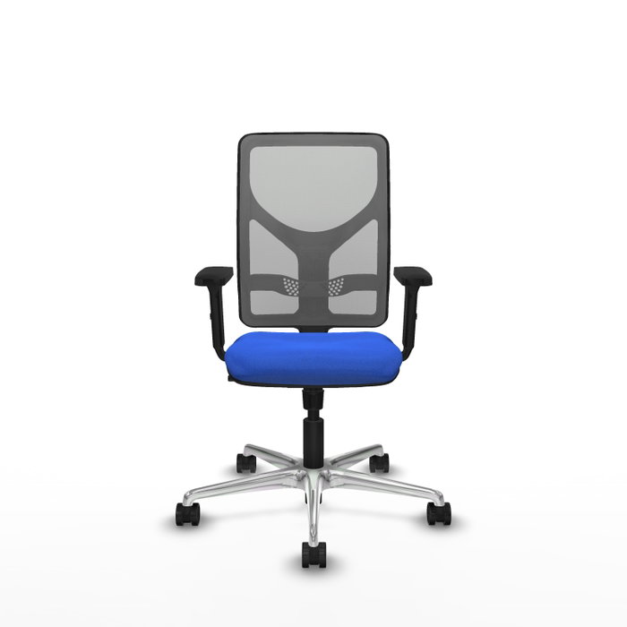 PIQUERAS Y CRESPO Silla de oficina Motilla con mecanismo Sincro, Azul y Gris