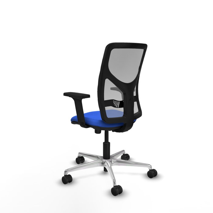 PIQUERAS Y CRESPO Silla de oficina Motilla con mecanismo Sincro, Azul y Gris