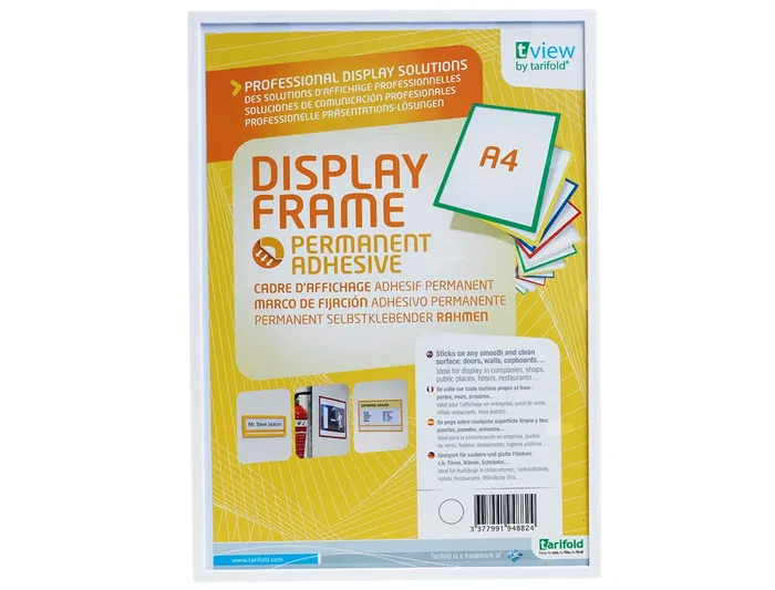 Djois Funda para Colgar Adhesiva DIN A4 Blanco