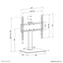 Neomounts DS45-430BL14 Soporte de mesa para TV 32-55 pulg, Negro