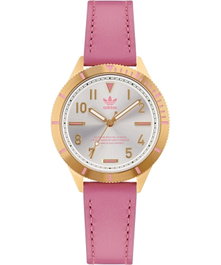 Adidas AOFH22509 con caja dorada y correa rosa