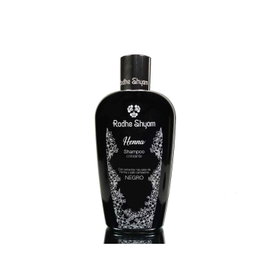 Radhe Shyam Champú Henna Negro 250ml - Mantiene Coloración y Brillo