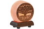 DKD Home Decor Lámpara de sobremesa de sal del Himalaya Árbol de la Vida Rosa y Marrón