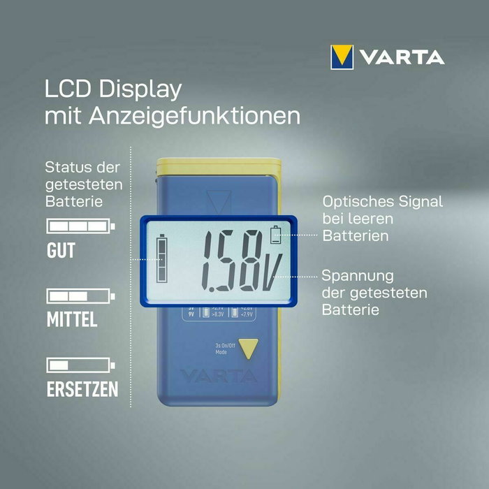Varta LCD Battery Tester 00893101111