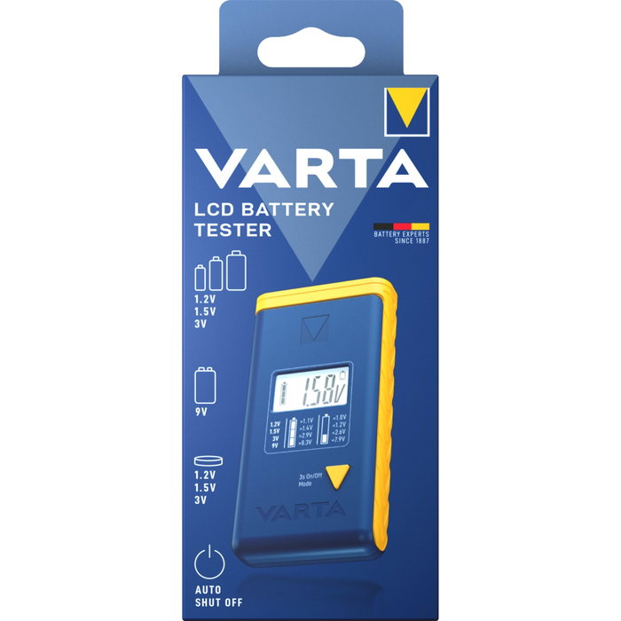 Varta Comprobador de pilas LCD 893101111 azul