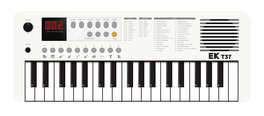 Teclado Ek Blanco Ekt37Wh
