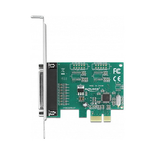DeLOCK 90412 Tarjeta PCI Express PCIe a Paralelo IEEE1284 de Perfil Bajo, 1 Puerto, 0.0015 Gbit/s, Compatible con Windows 10/8.1/7