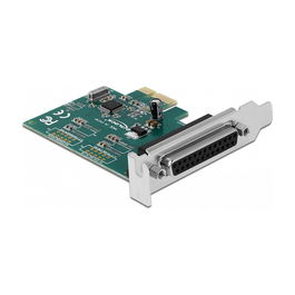DeLOCK 90412 Tarjeta PCI Express PCIe a Paralelo IEEE1284 de Perfil Bajo, 1 Puerto, 0.0015 Gbit/s, Compatible con Windows 10/8.1/7