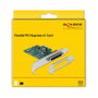 DeLOCK 90412 Tarjeta PCIe a 1 x Puerto Paralelo IEEE1284 de Perfil Bajo