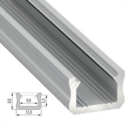 Perfil de aluminio Tipo X 2,02M