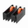 Edm Rodamiento Alugom 400 RD20 de Nylon Negro (2 uds)